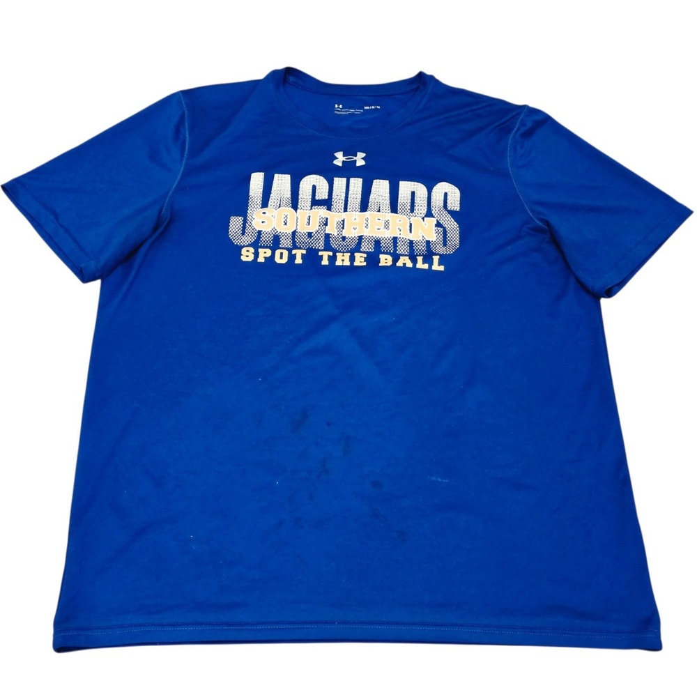 Southern Jaguars Under Armour Shirt Mens M Spot The Ball Finish Blue NCAA